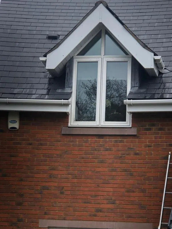 Fascias and guttering repair work on a residential property
