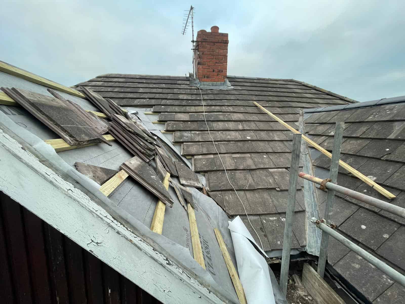 Valley and flat roof repair to stop water ingress
